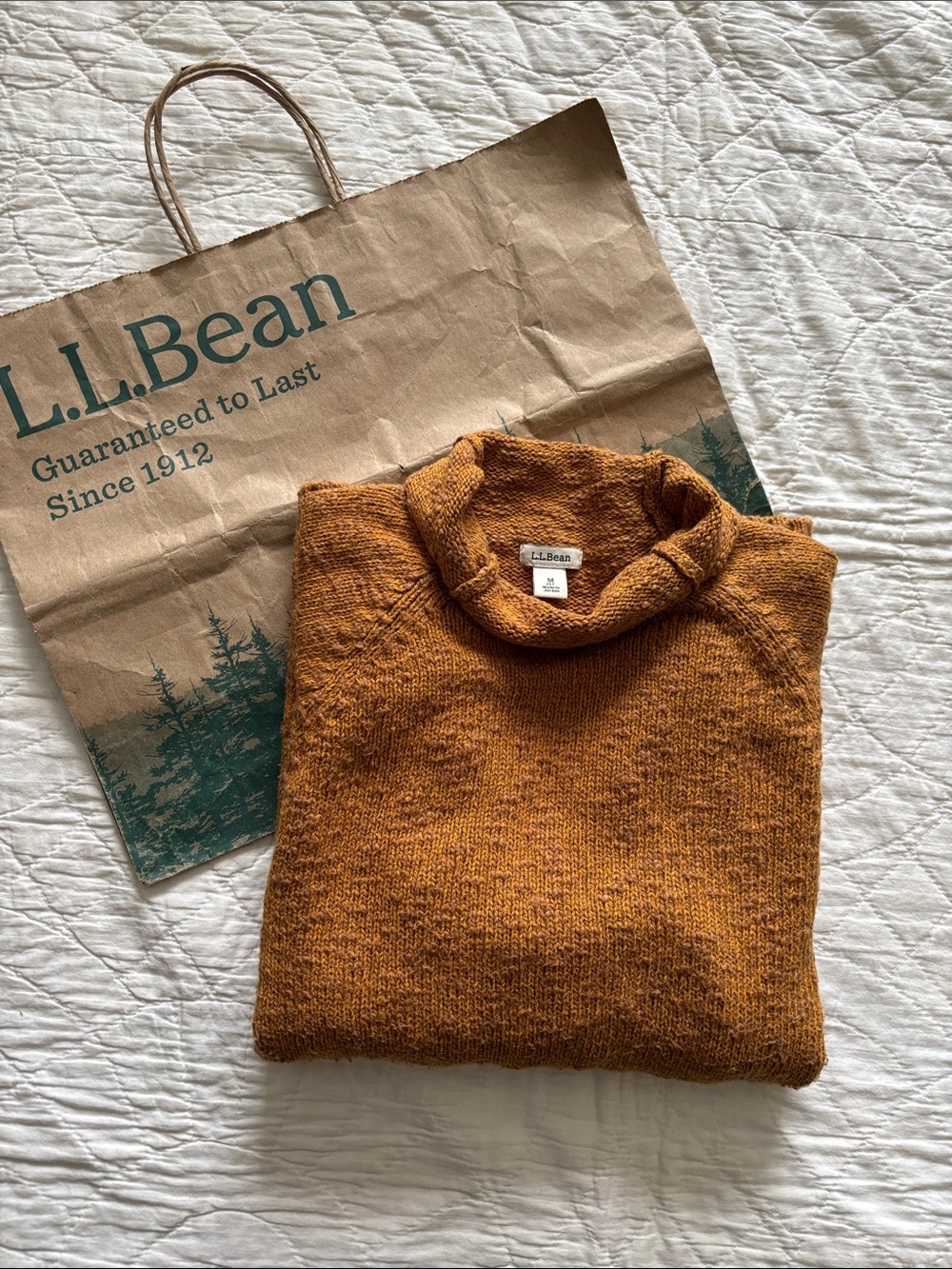LL Bean Cotton Ragg Sweater - Picture 8 of 8